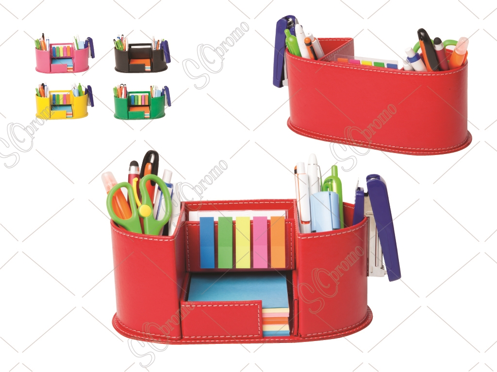 Kırmızı Deri Kalemlik